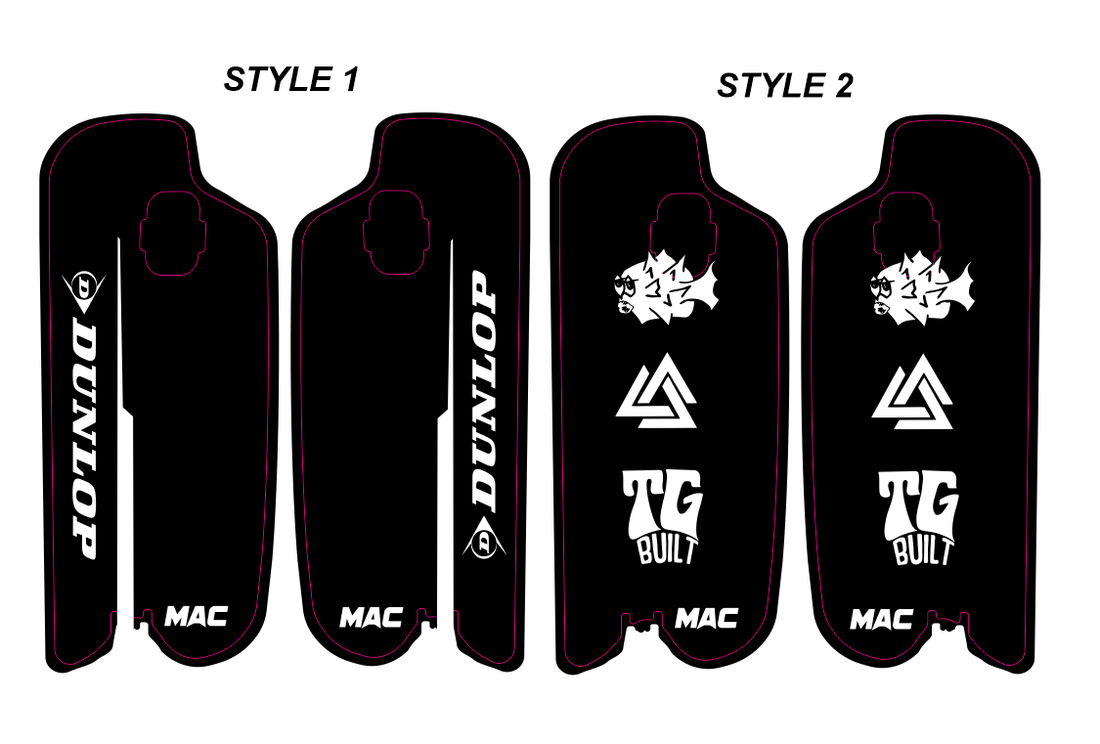 Pre-Designed Fastace Fork Guard Decals