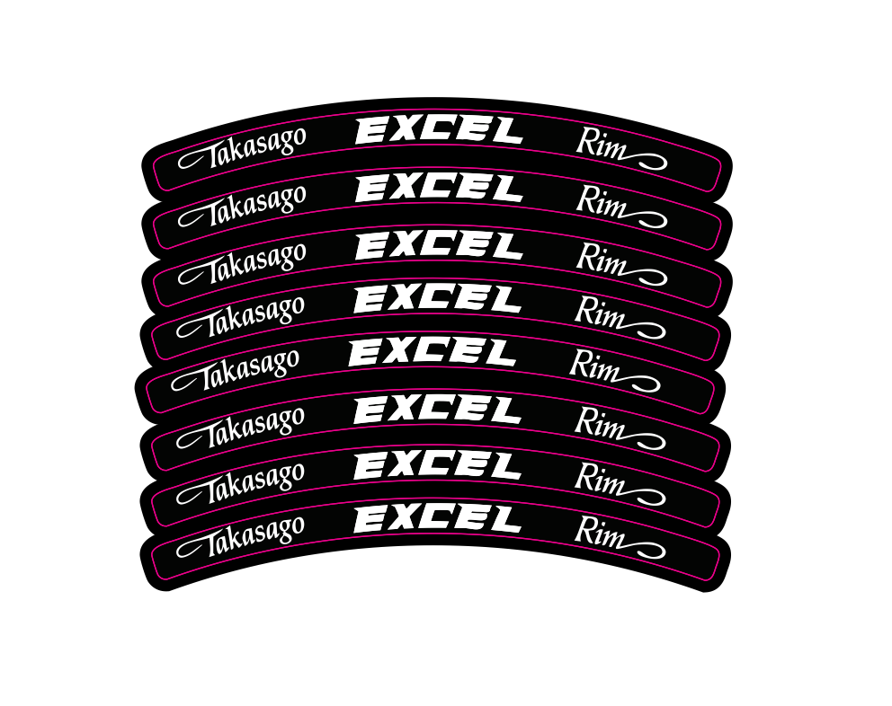 Excel Rim Decals