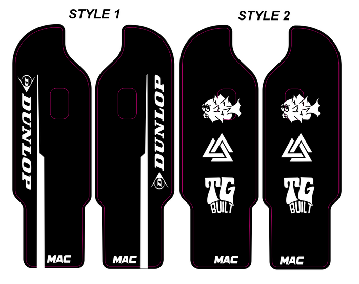 Pre-Designed DNM Fork Guard Decals