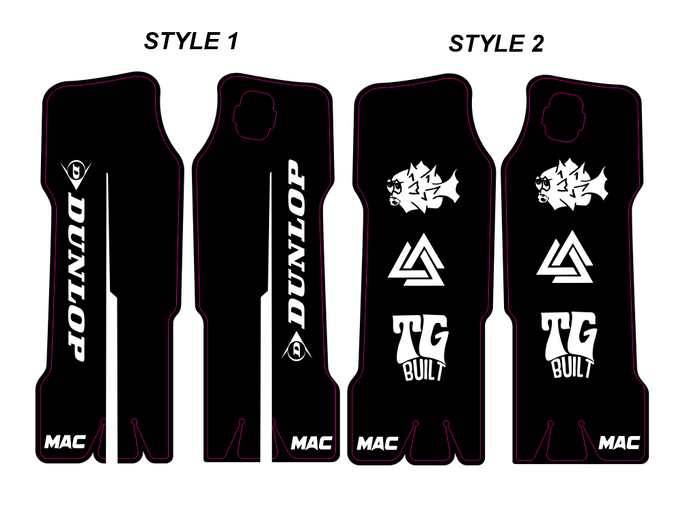 Pre-Designed Sur Ron Fork Guard Decals