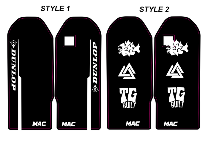 Pre-Designed Talaria OEM Fork Guard Decals