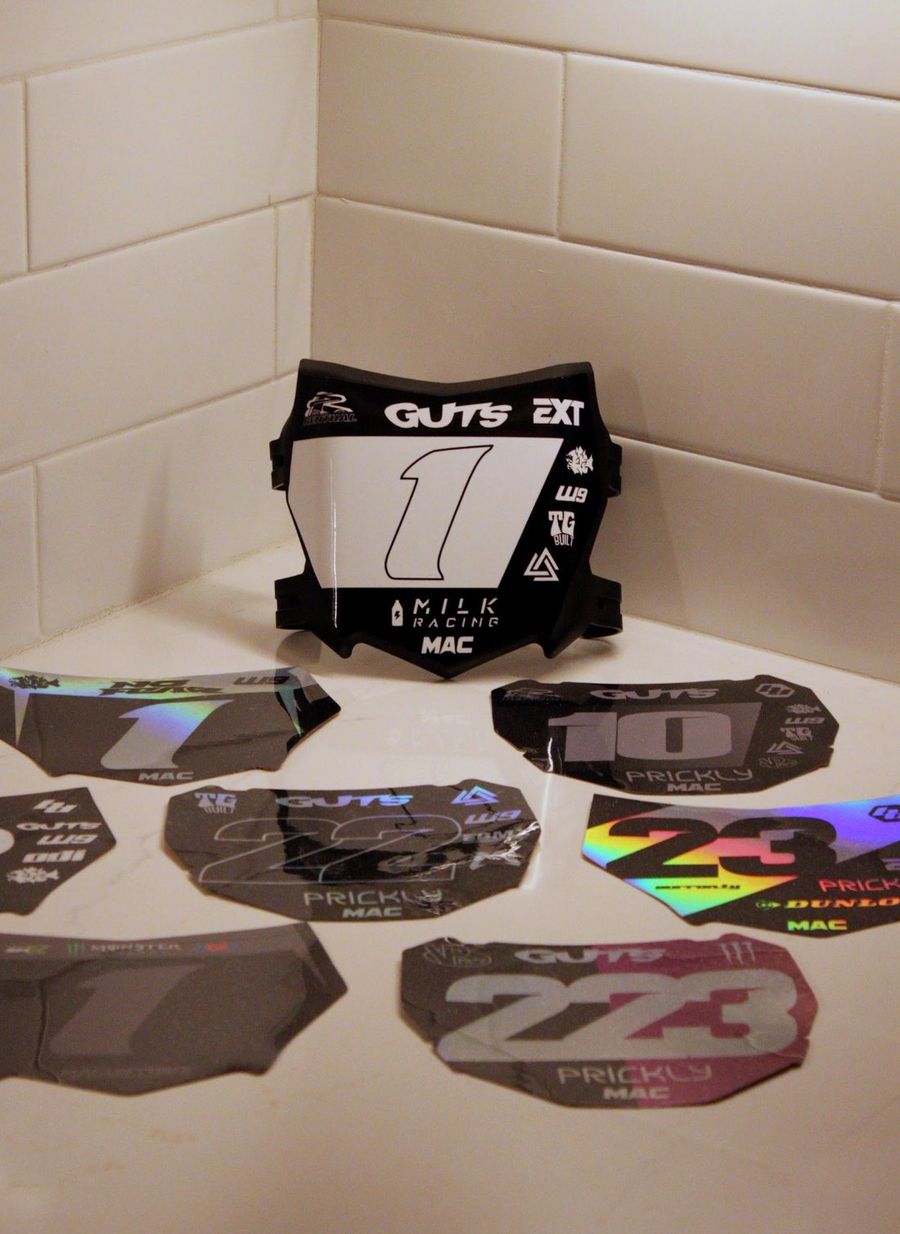 MA Customz custom number plate decals